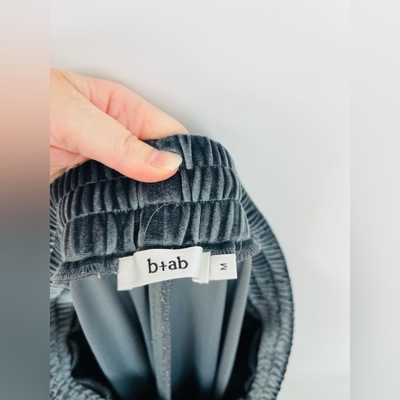 b+ab Velour Elastic Waist Track Pants Gong Kong Fashion Brand - Picture 5 of 7